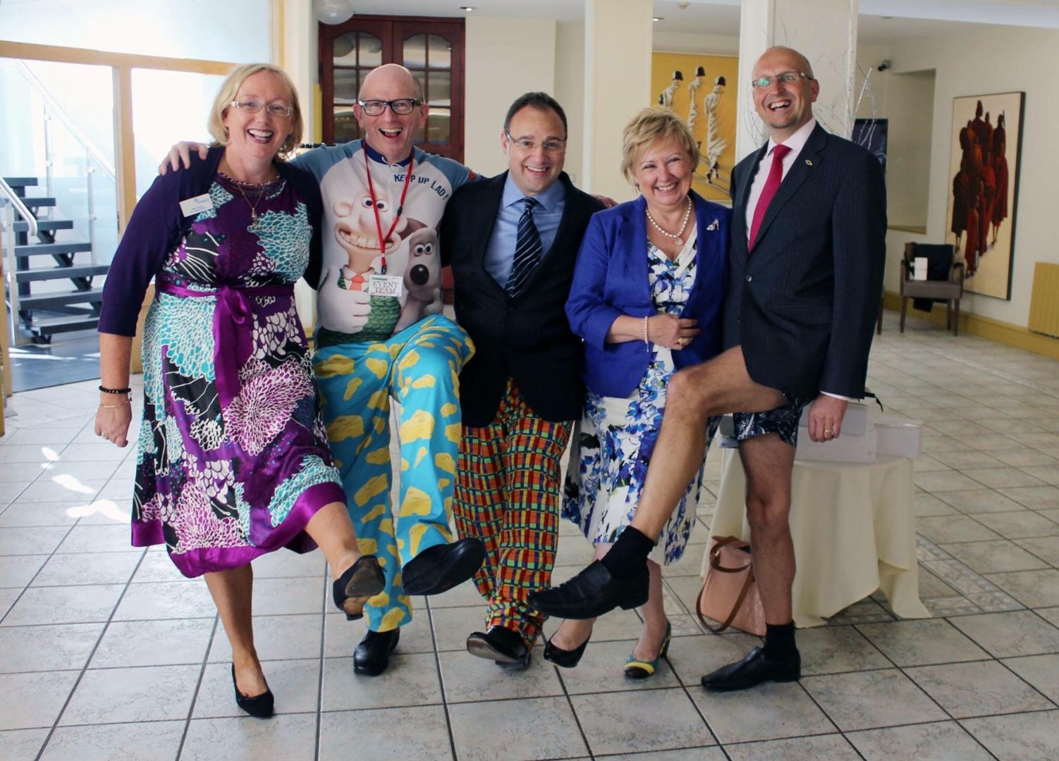 Wallace and Gromit 'Wrong Trousers Day' on the Isle of Man.