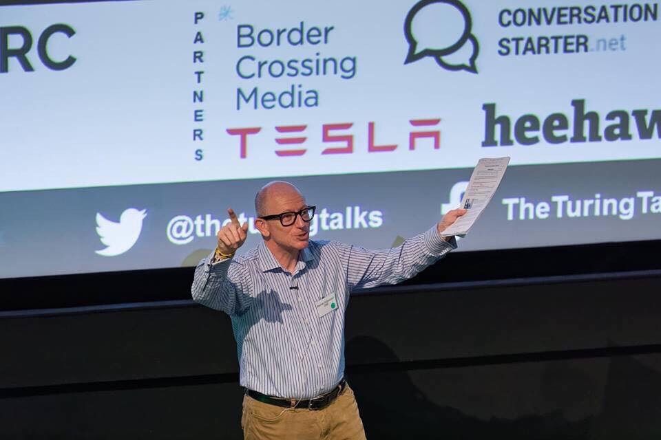 Bernie hosting the prestigious Turing Talk Festival in Edinburgh